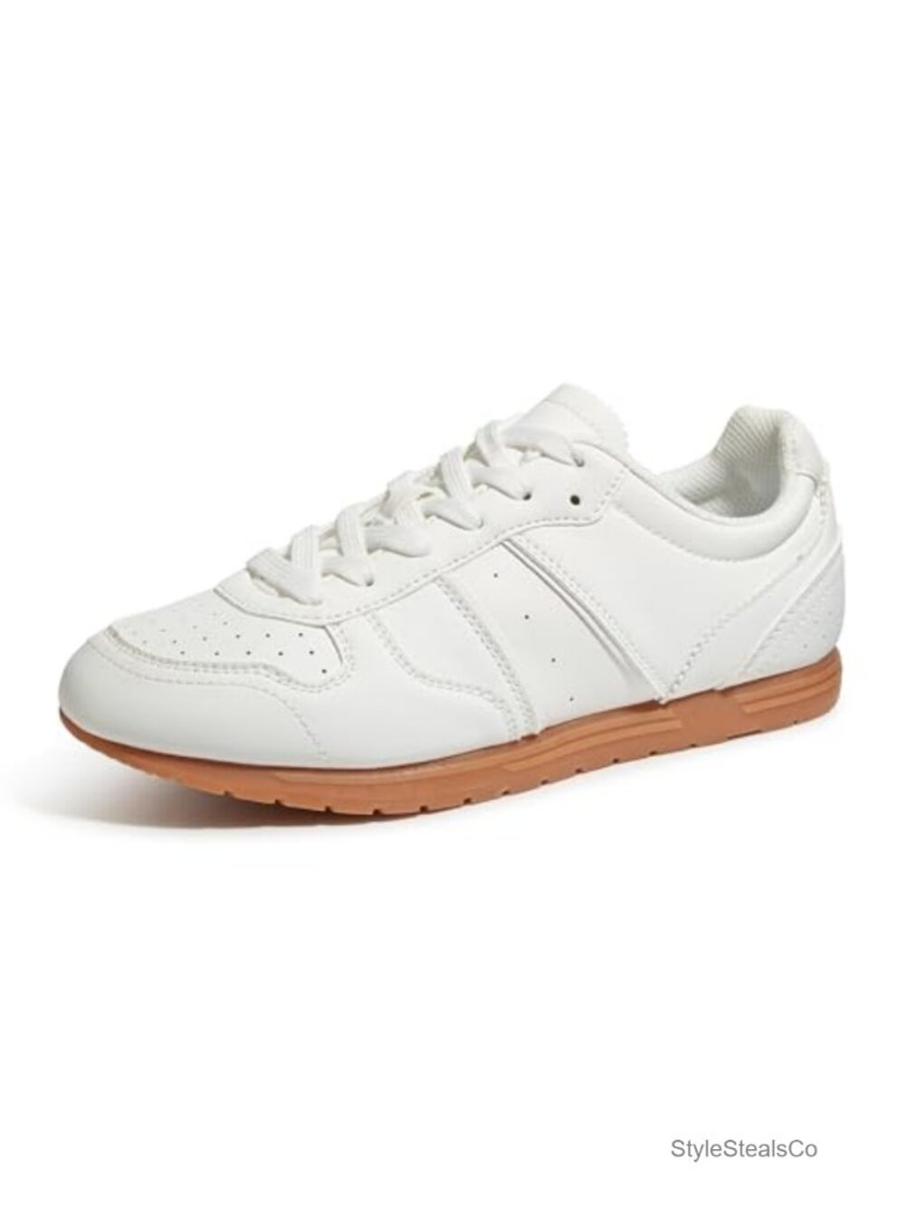 Women's Casual Fashion Sneakers Retro Lace Up Low Profile PU Walking Shoes
